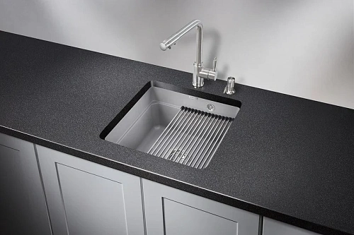Кухонная мойка Granula KS-4501U, АЛЮМИНИУМ, кварц 450х450 Кухонная мойка Granula KS-4501U, АЛЮМИНИУМ, кварц 450х450