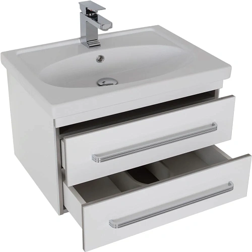 Комплект мебели Aquanet Сиена 70 белый (подвесной 2 ящика) 00196507 Комплект мебели Aquanet Сиена 70 белый (подвесной 2 ящика) 00196507