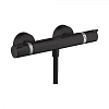 Смеситель для душа Hansgrohe Ecostat Comfort, внешнего монтажа 13116670, матовый черный термостатиче