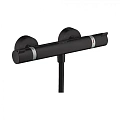 Смеситель для душа Hansgrohe Ecostat Comfort, внешнего монтажа 13116670, матовый черный термостатиче Смеситель для душа Hansgrohe Ecostat Comfort, внешнего монтажа 13116670, матовый черный термостатиче