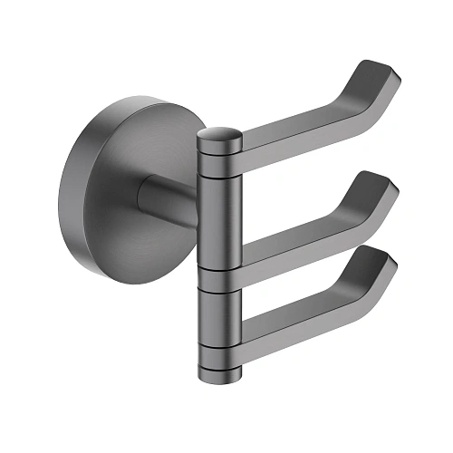 Крючок Aquatek Бетта AQ4632BGM черный хром шлифованный Крючок Aquatek Бетта AQ4632BGM черный хром шлифованный