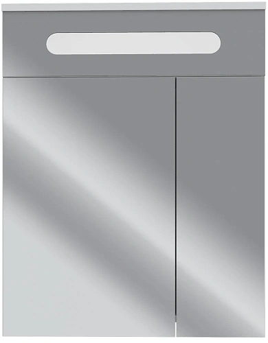 Зеркальный шкаф DIWO Коломна 60 см, навесное, прямоугольное, с подсветкой, белое 462510 Зеркальный шкаф DIWO Коломна 60 см, навесное, прямоугольное, с подсветкой, белое 462510