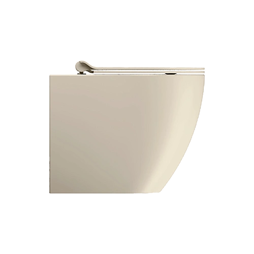 Унитаз приставной GSI PURA безободковый Swirlflush бежевый матовый (881008) без сиденья Унитаз приставной GSI PURA безободковый Swirlflush бежевый матовый (881008) без сиденья