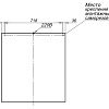 Зеркало Aquanet Lino 80 белый матовый 00253907 Зеркало Aquanet Lino 80 белый матовый 00253907