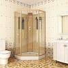 Душевая кабина Niagara Luxe NG-7799GBK (900x900х2100) низкий поддон стенки золото без крыши Душевая кабина Niagara Luxe NG-7799GBK (900x900х2100) низкий поддон стенки золото без крыши