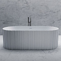 Ванна отдельностоящая ABBER AS9653 170x75 универсальная, белая матовая, искусственный камень Ванна отдельностоящая ABBER AS9653 170x75 универсальная, белая матовая, искусственный камень