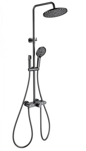 Душевая система Wonzon & Woghand с термостатом, темный графит (WW-B4113-BGG) Душевая система Wonzon & Woghand с термостатом, темный графит (WW-B4113-BGG)
