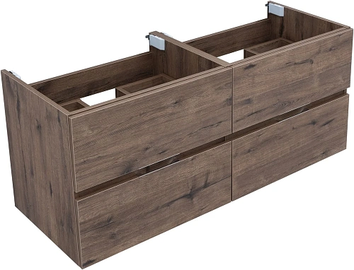 Тумба под раковину Aquanet Алвита New 60 2 ящика, дуб веллингтон табак 00334184 подвесная Тумба под раковину Aquanet Алвита New 60 2 ящика, дуб веллингтон табак 00334184 подвесная