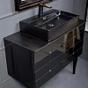 Тумба под раковину Boheme Piazza 100 черная + золото 841-100-BG Тумба под раковину Boheme Piazza 100 черная + золото 841-100-BG