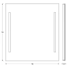 Зеркало EVOFORM Ledline BY 2116 с 2-мя встроенными LED-светильниками 10,5 W 70х75 cм Зеркало EVOFORM Ledline BY 2116 с 2-мя встроенными LED-светильниками 10,5 W 70х75 cм