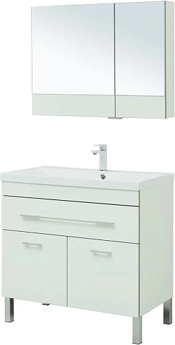 Комплект мебели Aquanet Верона 90 белый (напольный 1 ящик 2 дверцы) 00287661 Комплект мебели Aquanet Верона 90 белый (напольный 1 ящик 2 дверцы) 00287661