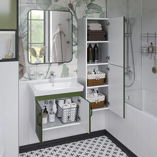 Комплект мебели DIWO Сочи 60 подвесная, зеленая 579274 Комплект мебели DIWO Сочи 60 подвесная, зеленая 579274