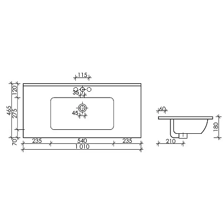 Раковина Ceramica Nova Element CN7003MB черный матовый Раковина Ceramica Nova Element CN7003MB черный матовый