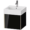 Картинка анонса товара «тумба под раковину duravit xviu xv42330b140 подвесная 48.4 см черный глянцевый»
