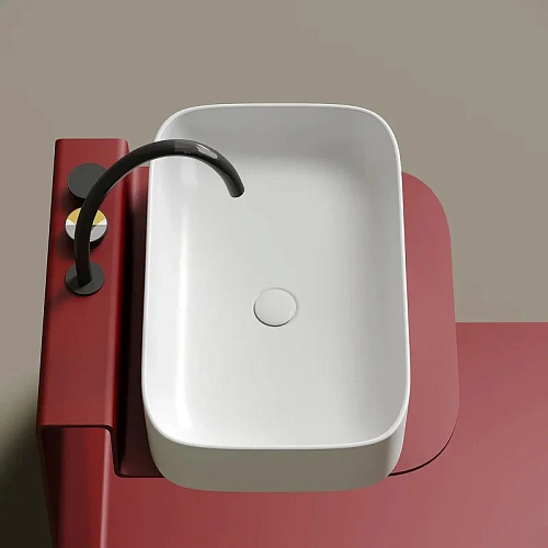 Раковина Ceramica Nova ELEMENT CN6053MW белый матовый накладная Раковина Ceramica Nova ELEMENT CN6053MW белый матовый накладная