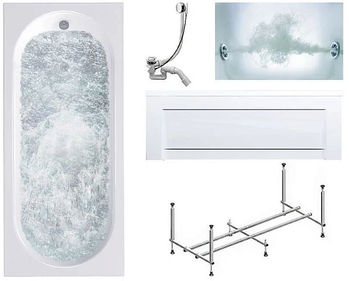 Акриловая ванна Timo ROHA ROHA1570-KT15-SPV1505-T-CM-FP15S 150x70 гидромассажная 6 джет Акриловая ванна Timo ROHA ROHA1570-KT15-SPV1505-T-CM-FP15S 150x70 гидромассажная 6 джет