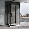 Душевой уголок ABBER Schwarzer Diamant AG02100BH-S100B 100x100 см универсальный, профиль черный, стекло прозрачное Душевой уголок ABBER Schwarzer Diamant AG02100BH-S100B 100x100 см универсальный, профиль черный, стекло прозрачное