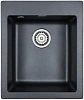 Кухонная мойка Paulmark LEER, PM104249-BLM, черный металлик, 415х490 мм