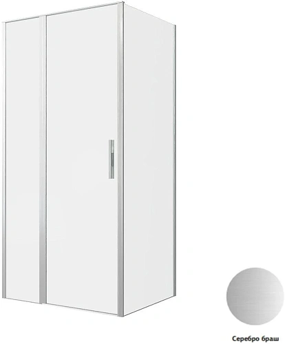 Душевой уголок Allen Brau Priority 100x80 3.31029.BA + 3.31041.BA серебро браш Душевой уголок Allen Brau Priority 100x80 3.31029.BA + 3.31041.BA серебро браш