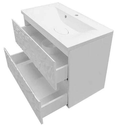 Тумба с раковиной Эстет Vegas Iceberg 116 ФР-00018149 900х450 подвесная 2 ящика Тумба с раковиной Эстет Vegas Iceberg 116 ФР-00018149 900х450 подвесная 2 ящика