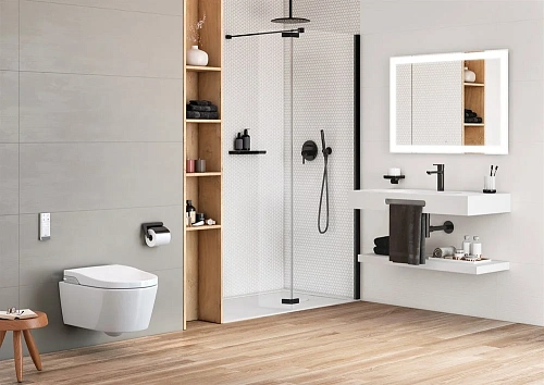 Унитаз SMART Roca Inspira In-Wash In-Tank подвесной с сиденьем 803094001 Унитаз SMART Roca Inspira In-Wash In-Tank подвесной с сиденьем 803094001