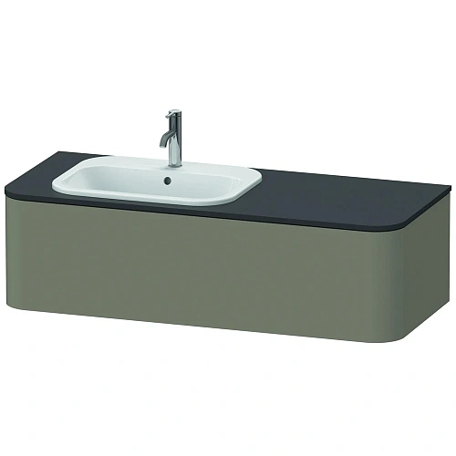 Тумба под раковину Duravit Happy D.2 Plus HP4952L9292 подвесная 130 см серый камень Тумба под раковину Duravit Happy D.2 Plus HP4952L9292 подвесная 130 см серый камень