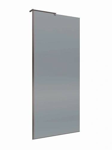 Душевая перегородка BelBagno UNO-L-1-TB-90-GR-GM 90 см, профиль оружейная сталь, стекло тонированное графит Душевая перегородка BelBagno UNO-L-1-TB-90-GR-GM 90 см, профиль оружейная сталь, стекло тонированное графит