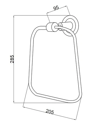 Полотенцедержатель Boheme Murano Cristal 10905-CRST-G Полотенцедержатель Boheme Murano Cristal 10905-CRST-G