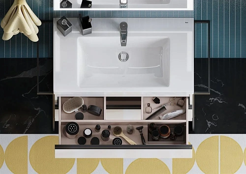 Раковина Roca The Gap Plus высокий бортик, 1 отверстие 80x46 3270M0004 Раковина Roca The Gap Plus высокий бортик, 1 отверстие 80x46 3270M0004