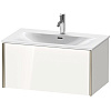 Картинка анонса товара «тумба под раковину duravit xviu xv40340b122 подвесная 81 см белая/шампань»