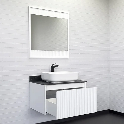 Тумба с раковиной Comforty Марсель-75 00-00013395 белый матовый со столешницей под мрамор Калакатта Блэк c раковиной Comforty T-Y9378 Тумба с раковиной Comforty Марсель-75 00-00013395 белый матовый со столешницей под мрамор Калакатта Блэк c раковиной Comforty T-Y9378