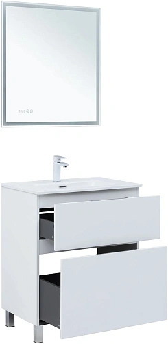 Тумба под раковину Aquanet Алвита New 70 00344133 напольная, белый матовый Тумба под раковину Aquanet Алвита New 70 00344133 напольная, белый матовый