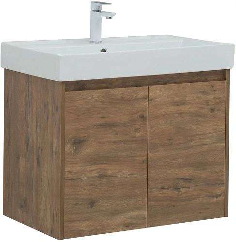 Тумба под раковину Aquanet Nova Lite 75 дуб рустикальный (2 дверцы) 00298852 Тумба под раковину Aquanet Nova Lite 75 дуб рустикальный (2 дверцы) 00298852