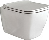 Картинка анонса товара «унитаз подвесной berges wasserhaus quad rimless 082104 с сидением geo slim so»