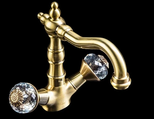 Смеситель для раковины Boheme FLORA бронза 312-FL Смеситель для раковины Boheme FLORA бронза 312-FL