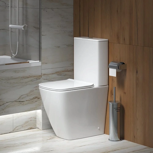 Унитаз напольный GROSSMAN GR-4472S Style 620x365x920 безободковый с высокой чашей 48 см с сиденьем Унитаз напольный GROSSMAN GR-4472S Style 620x365x920 безободковый с высокой чашей 48 см с сиденьем