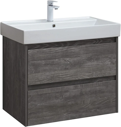Тумба под раковину Aquanet Nova Lite 75 дуб серый (2 ящика) 00287890 Тумба под раковину Aquanet Nova Lite 75 дуб серый (2 ящика) 00287890
