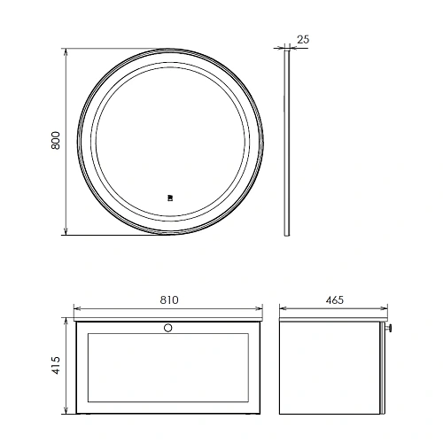 Зеркало Comforty Ереван-80 00-00014157 LED-подсветка, бесконтактный сенсор, антизапотевание, серый шелк Зеркало Comforty Ереван-80 00-00014157 LED-подсветка, бесконтактный сенсор, антизапотевание, серый шелк