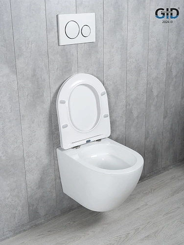 Унитаз подвесной Tornado Gid Tr2122TF 62258Y белый 49x36x36 с крышкой микролифт Унитаз подвесной Tornado Gid Tr2122TF 62258Y белый 49x36x36 с крышкой микролифт