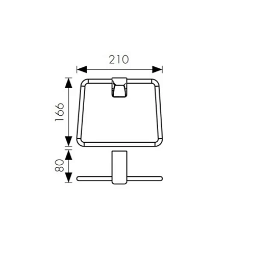 Полотенцедержатель Kaiser KH-4501 бронза цинк Полотенцедержатель Kaiser KH-4501 бронза цинк