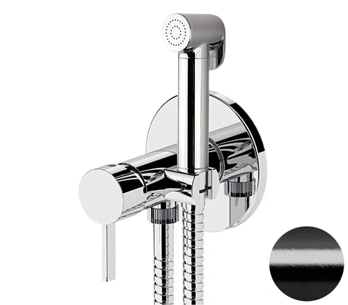 Гигиенический душ Remer Metrica MC65WCFP, черный брашированный хром Гигиенический душ Remer Metrica MC65WCFP, черный брашированный хром