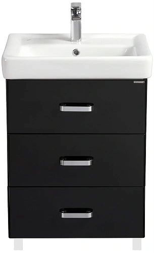 Тумба под раковину Aquaton Америна 60 М черная 1A168901AM950 Тумба под раковину Aquaton Америна 60 М черная 1A168901AM950