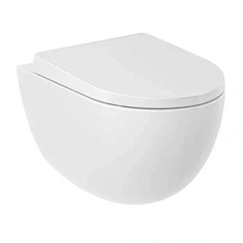 Унитаз подвесной Kludi RESA D 24WCSET43 керамический с сиденьем Унитаз подвесной Kludi RESA D 24WCSET43 керамический с сиденьем