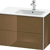 Тумба под раковину Duravit XSquare XS417706161 подвесная 81 см Коричнево-оливковый глянцевый Тумба под раковину Duravit XSquare XS417706161 подвесная 81 см Коричнево-оливковый глянцевый