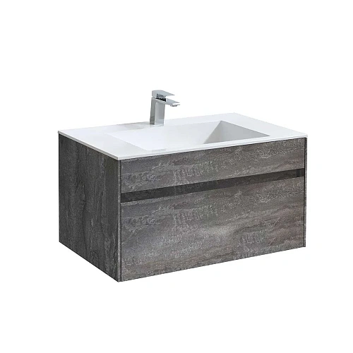 Тумба под раковину Vincea Chiara 800 подвесная, 1 выкатной ящик soft-close, G.Stone VMC-2C800GS Тумба под раковину Vincea Chiara 800 подвесная, 1 выкатной ящик soft-close, G.Stone VMC-2C800GS