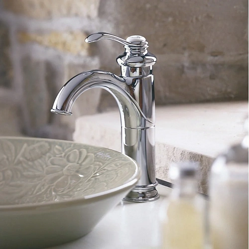 Смеситель для раковины Jacob Delafon Fairfax E72091-CP с донным клапаном Смеситель для раковины Jacob Delafon Fairfax E72091-CP с донным клапаном