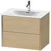 Картинка анонса товара «тумба под раковину duravit xviu xv41330b171 подвесная 71 см средиземноморский дуб»