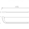 Полка ABBER Nord AA1555B стеклянная черная матовая Полка ABBER Nord AA1555B стеклянная черная матовая