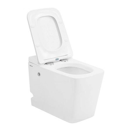 Унитаз приставной ABBER Rechteck AC1213P белый с импульсным смывом с крышкой микролифт Унитаз приставной ABBER Rechteck AC1213P белый с импульсным смывом с крышкой микролифт