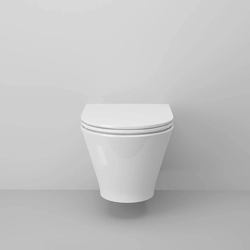 Унитаз подвесной Ambassador Elysium 183K19002RS (520x360x355) безободковый с сиденьем Унитаз подвесной Ambassador Elysium 183K19002RS (520x360x355) безободковый с сиденьем